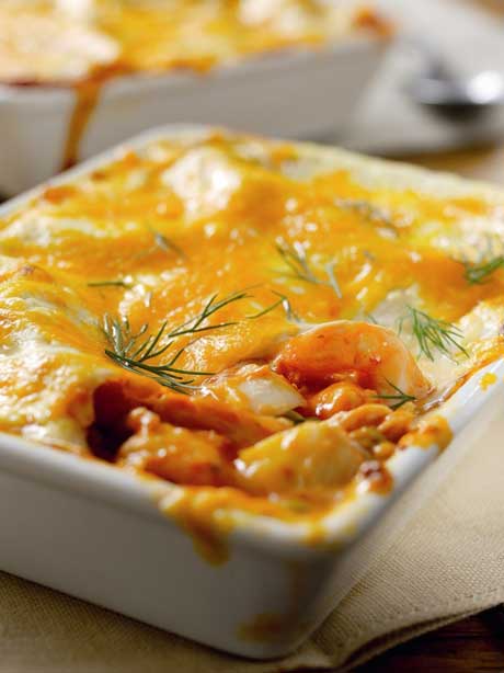 Seafood and Herb Lasagne recipe -