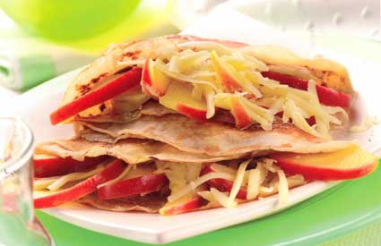 Cheese Apple Pancakes -
