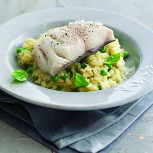 Wild Alaska Black Cod With Saffron Risotto -
