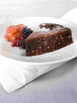 Fruisana recipe of the month Chocolate Almond Cake -