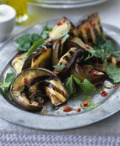 Good Natured Aubergine makes great grilled salad -