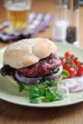 St David's Day recipe for Lamb & Sweetfire® Beetroot Burgers with Feta -