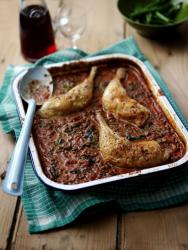 Baked Chicken and French Lentil Recipe -