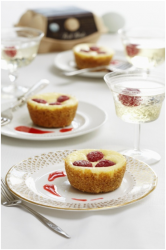 Raspberry and vanilla mini cheesecakes -