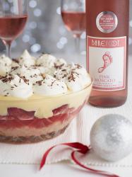 Pink Moscato Trifle -
