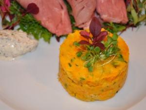 South Farm Autumn Squash and Roots Timbale -