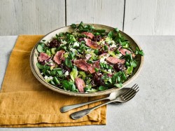 Lamb And Feta Salad With Tracklements Apricot & Ginger Chutney -
