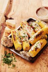 Latin style grilled corn with a kick -