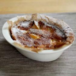 Yellow plum clafoutis -