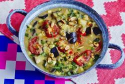 Courgette and Aubergine Curry by Hemsley + Hemsley -