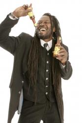 Chicken, Sweet Potato & Spinach Patties and Steak & Blue Cheese Burgers in toasted ciabatta -