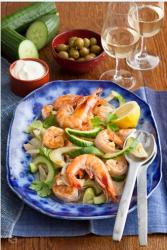 Prawn and cucumber salad recipe -