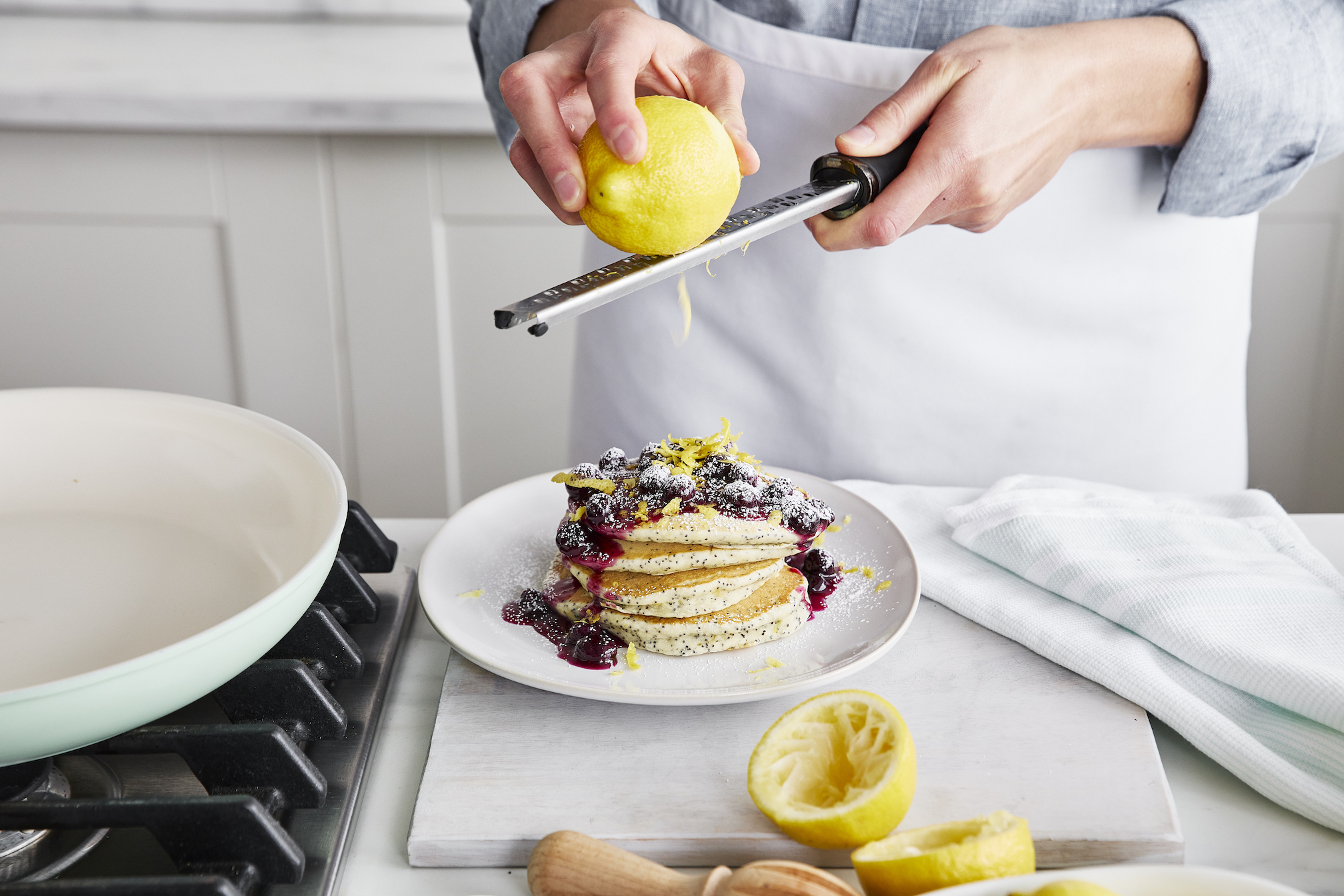 LEMON POPPY SEED PANCAKES -